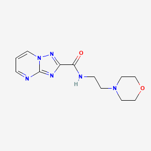 molecular formula C12H16N6O2 B5739948 N-[2-(4-morpholinyl)ethyl][1,2,4]triazolo[1,5-a]pyrimidine-2-carboxamide 