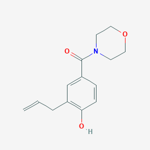 molecular formula C14H17NO3 B5739960 2-allyl-4-(4-morpholinylcarbonyl)phenol 