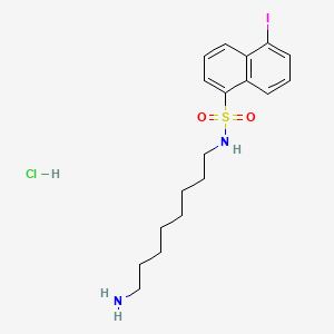 molecular formula C18H26ClIN2O2S B573997 J-8 hydrochloride CAS No. 187937-24-2