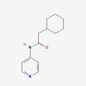 molecular formula C13H18N2O B5739978 2-cyclohexyl-N-4-pyridinylacetamide 