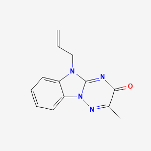 5-allyl-2-methyl[1,2,4]triazino[2,3-a]benzimidazol-3(5H)-one