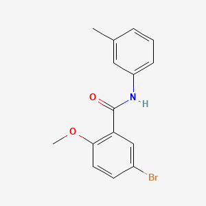 molecular formula C15H14BrNO2 B5740006 5-bromo-2-methoxy-N-(3-methylphenyl)benzamide 