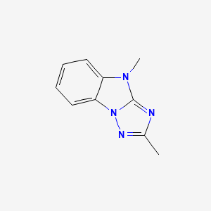 molecular formula C10H10N4 B5740012 2,4-二甲基-4H-[1,2,4]三唑并[1,5-a]苯并咪唑 