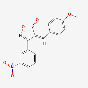 molecular formula C17H12N2O5 B5740026 4-(4-methoxybenzylidene)-3-(3-nitrophenyl)-5(4H)-isoxazolone 