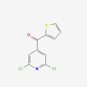 molecular formula C10H5Cl2NOS B574003 (2,6-Dichloropyridin-4-yl)(thiophen-2-yl)methanone CAS No. 189100-33-2