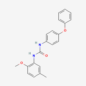 molecular formula C21H20N2O3 B5740045 N-(2-methoxy-5-methylphenyl)-N'-(4-phenoxyphenyl)urea 