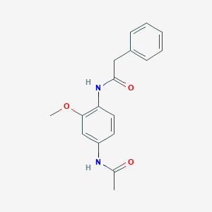 molecular formula C17H18N2O3 B5740059 N-[4-(acetylamino)-2-methoxyphenyl]-2-phenylacetamide 