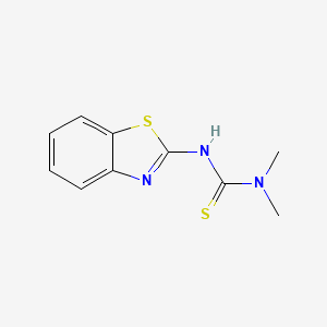 molecular formula C10H11N3S2 B5740063 N'-1,3-benzothiazol-2-yl-N,N-dimethylthiourea 