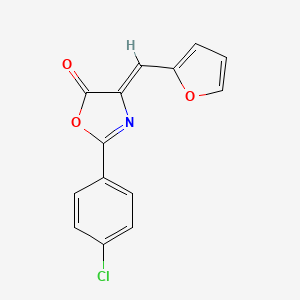molecular formula C14H8ClNO3 B5740067 2-(4-chlorophenyl)-4-(2-furylmethylene)-1,3-oxazol-5(4H)-one CAS No. 111865-34-0