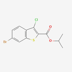 molecular formula C12H10BrClO2S B5740071 isopropyl 6-bromo-3-chloro-1-benzothiophene-2-carboxylate 