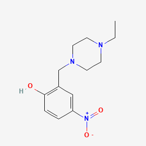 molecular formula C13H19N3O3 B5740079 2-[(4-ethyl-1-piperazinyl)methyl]-4-nitrophenol 