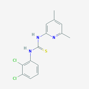 molecular formula C14H13Cl2N3S B5740083 N-(2,3-dichlorophenyl)-N'-(4,6-dimethyl-2-pyridinyl)thiourea 