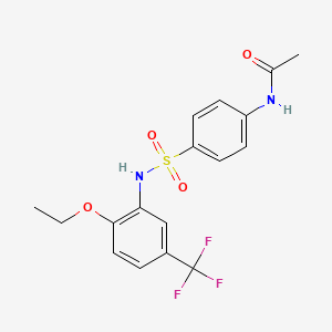 N-[4-({[2-ethoxy-5-(trifluoromethyl)phenyl]amino}sulfonyl)phenyl]acetamide