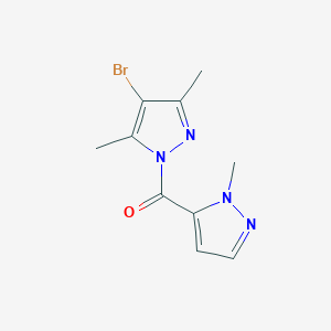 4-bromo-3,5-dimethyl-1-[(1-methyl-1H-pyrazol-5-yl)carbonyl]-1H-pyrazole