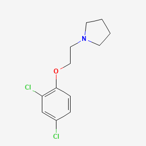 molecular formula C12H15Cl2NO B5740166 1-[2-(2,4-dichlorophenoxy)ethyl]pyrrolidine 