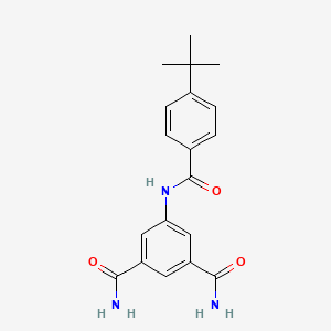 molecular formula C19H21N3O3 B5740174 5-[(4-tert-butylbenzoyl)amino]isophthalamide 