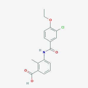 molecular formula C17H16ClNO4 B5740192 3-[(3-chloro-4-ethoxybenzoyl)amino]-2-methylbenzoic acid 