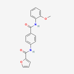 molecular formula C19H16N2O4 B5740212 N-(4-{[(2-methoxyphenyl)amino]carbonyl}phenyl)-2-furamide 