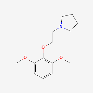 molecular formula C14H21NO3 B5740252 1-[2-(2,6-dimethoxyphenoxy)ethyl]pyrrolidine 