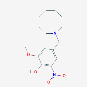 molecular formula C15H22N2O4 B5740261 4-(1-azocanylmethyl)-2-methoxy-6-nitrophenol 