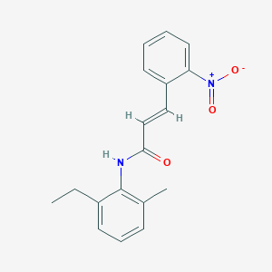 molecular formula C18H18N2O3 B5740281 N-(2-ethyl-6-methylphenyl)-3-(2-nitrophenyl)acrylamide 