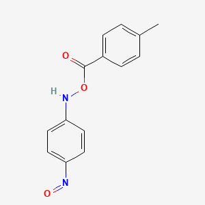 molecular formula C14H12N2O3 B5740318 benzo-1,4-quinone O-(4-methylbenzoyl)oxime oxime 
