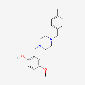 molecular formula C20H26N2O2 B5740334 4-methoxy-2-{[4-(4-methylbenzyl)-1-piperazinyl]methyl}phenol 