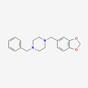 1-(1,3-benzodioxol-5-ylmethyl)-4-benzylpiperazine