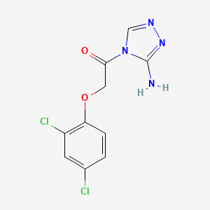 molecular formula C10H8Cl2N4O2 B5740372 4-[(2,4-dichlorophenoxy)acetyl]-4H-1,2,4-triazol-3-amine 