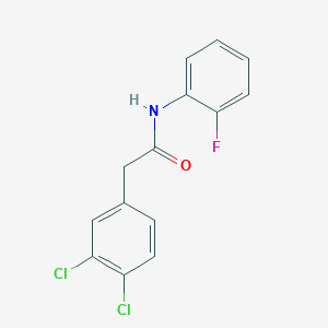 molecular formula C14H10Cl2FNO B5740377 2-(3,4-dichlorophenyl)-N-(2-fluorophenyl)acetamide 