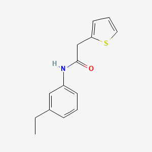 molecular formula C14H15NOS B5740385 N-(3-ethylphenyl)-2-(2-thienyl)acetamide 