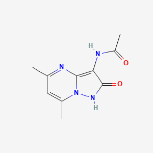 molecular formula C10H12N4O2 B5740405 N-(2-hydroxy-5,7-dimethylpyrazolo[1,5-a]pyrimidin-3-yl)acetamide 