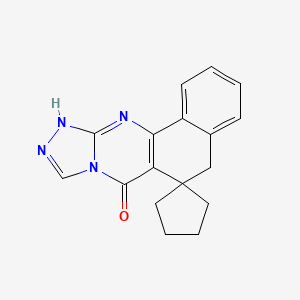 5H-spiro[benzo[h][1,2,4]triazolo[3,4-b]quinazoline-6,1'-cyclopentan]-7(12H)-one