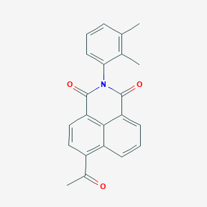 molecular formula C22H17NO3 B5740413 6-acetyl-2-(2,3-dimethylphenyl)-1H-benzo[de]isoquinoline-1,3(2H)-dione 