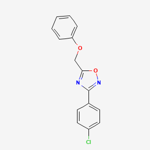 molecular formula C15H11ClN2O2 B5740423 3-(4-chlorophenyl)-5-(phenoxymethyl)-1,2,4-oxadiazole 