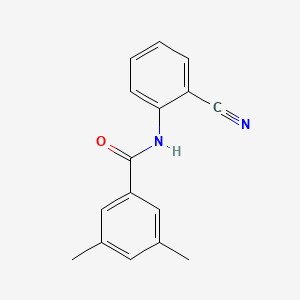 molecular formula C16H14N2O B5740429 N-(2-cyanophenyl)-3,5-dimethylbenzamide CAS No. 700856-60-6