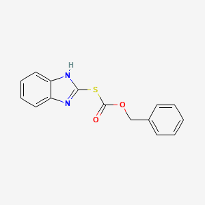 molecular formula C15H12N2O2S B5740476 S-1H-benzimidazol-2-yl O-benzyl thiocarbonate 