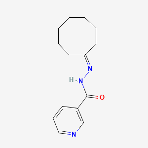 molecular formula C14H19N3O B5740477 N'-cyclooctylidenenicotinohydrazide 