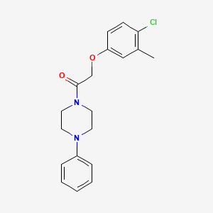 molecular formula C19H21ClN2O2 B5740521 1-[(4-chloro-3-methylphenoxy)acetyl]-4-phenylpiperazine 