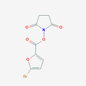 molecular formula C9H6BrNO5 B5740542 1-[(5-bromo-2-furoyl)oxy]-2,5-pyrrolidinedione 