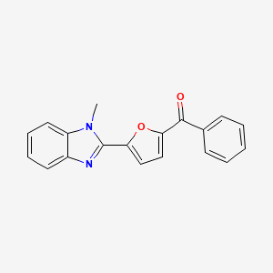 molecular formula C19H14N2O2 B5740600 [5-(1-methyl-1H-benzimidazol-2-yl)-2-furyl](phenyl)methanone CAS No. 64480-91-7