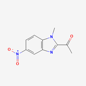 molecular formula C10H9N3O3 B5740616 1-(1-methyl-5-nitro-1H-benzimidazol-2-yl)ethanone 