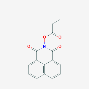 molecular formula C16H13NO4 B5740668 2-(butyryloxy)-1H-benzo[de]isoquinoline-1,3(2H)-dione 