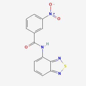 molecular formula C13H8N4O3S B5740695 N-2,1,3-benzothiadiazol-4-yl-3-nitrobenzamide 