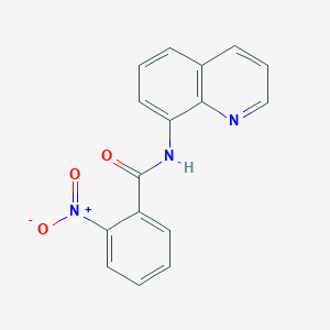 molecular formula C16H11N3O3 B5740709 2-nitro-N-8-quinolinylbenzamide 
