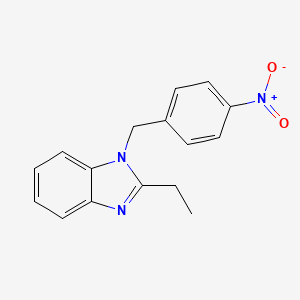 molecular formula C16H15N3O2 B5740755 2-ethyl-1-(4-nitrobenzyl)-1H-benzimidazole 