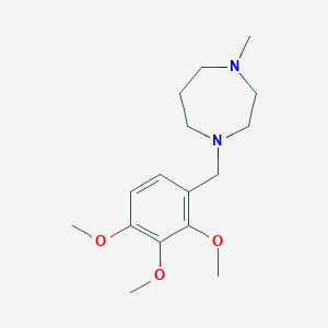 molecular formula C16H26N2O3 B5740767 1-methyl-4-(2,3,4-trimethoxybenzyl)-1,4-diazepane 