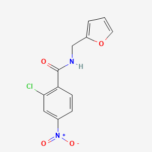 molecular formula C12H9ClN2O4 B5740808 2-chloro-N-(2-furylmethyl)-4-nitrobenzamide 