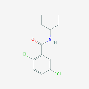 molecular formula C12H15Cl2NO B5740818 2,5-dichloro-N-(1-ethylpropyl)benzamide 