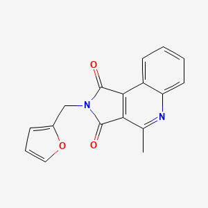 molecular formula C17H12N2O3 B5740840 2-(2-furylmethyl)-4-methyl-1H-pyrrolo[3,4-c]quinoline-1,3(2H)-dione 